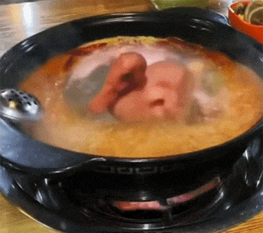 小鸭临终前在火锅里洗个欢乐澡