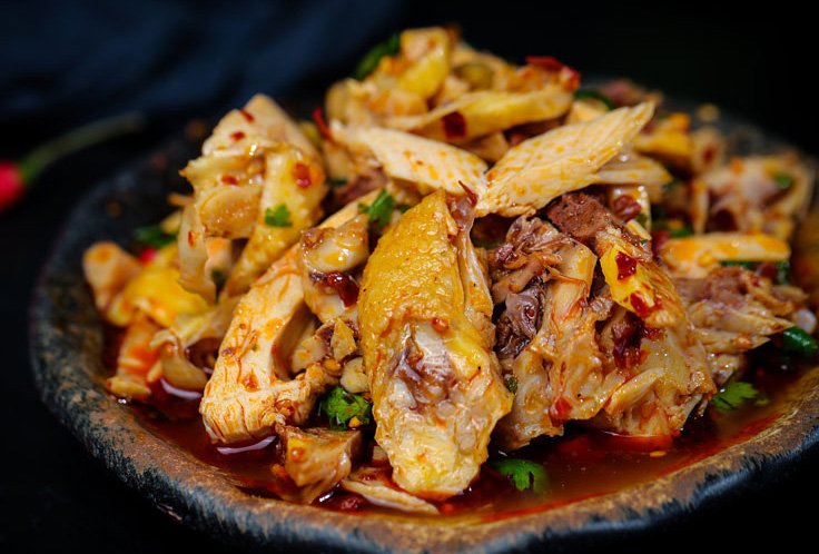 看了让人流口水的川味凉拌棒棒鸡