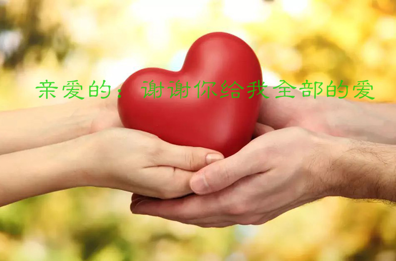 谢谢你给了我所有的爱